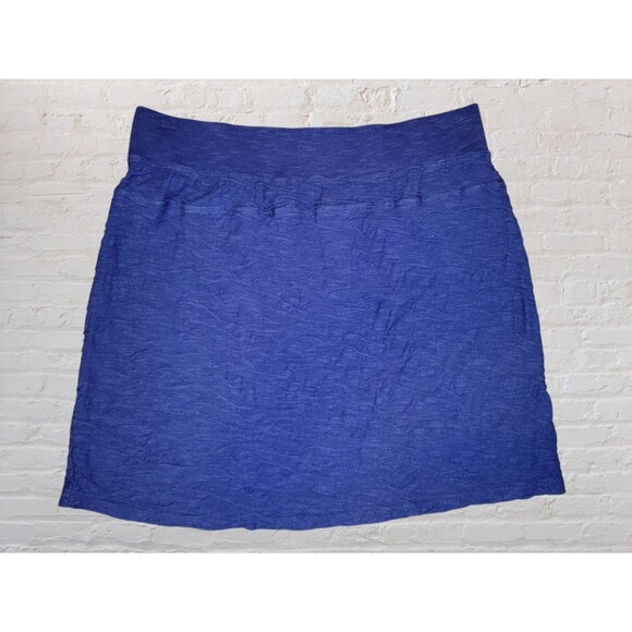 Toad & Co Samba Wave Organic Skirt Womens MED Navy Blue Pull On Casual Travel - Picture 4 of 6